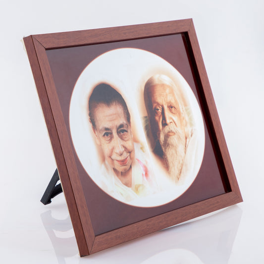 Mother and Sri Aurobindo Photo Frame - Glass