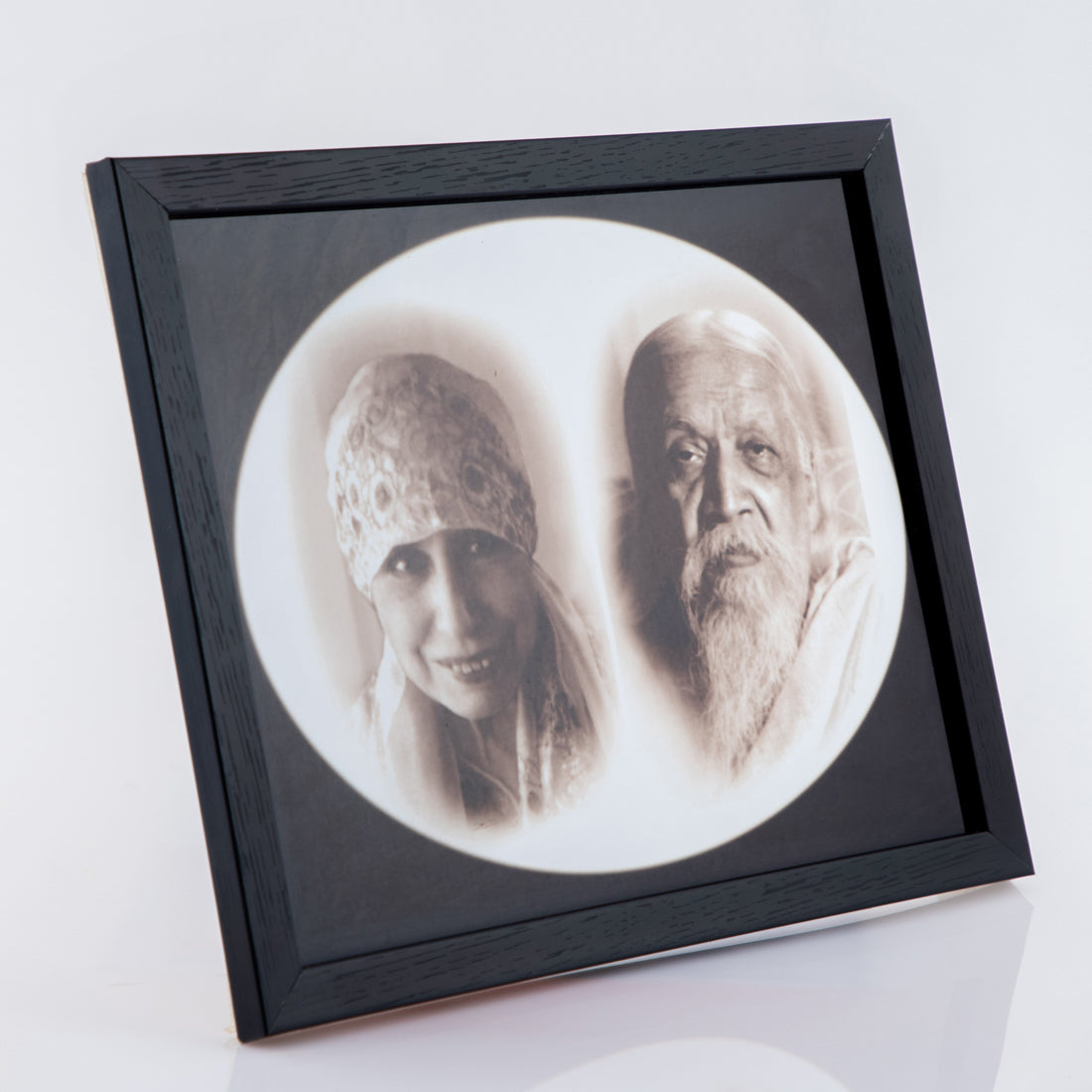 Mother and Sri Aurobindo Photo Frame - Glass