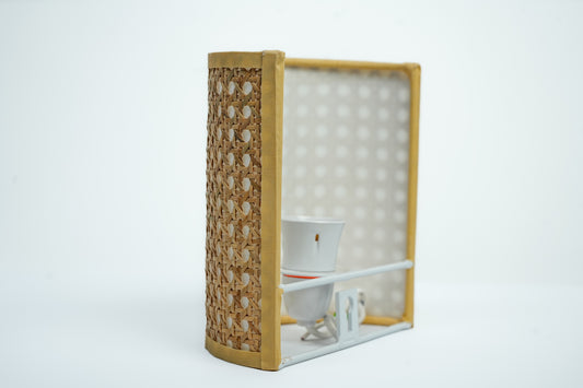 Wall Mounted Cane Lampshades