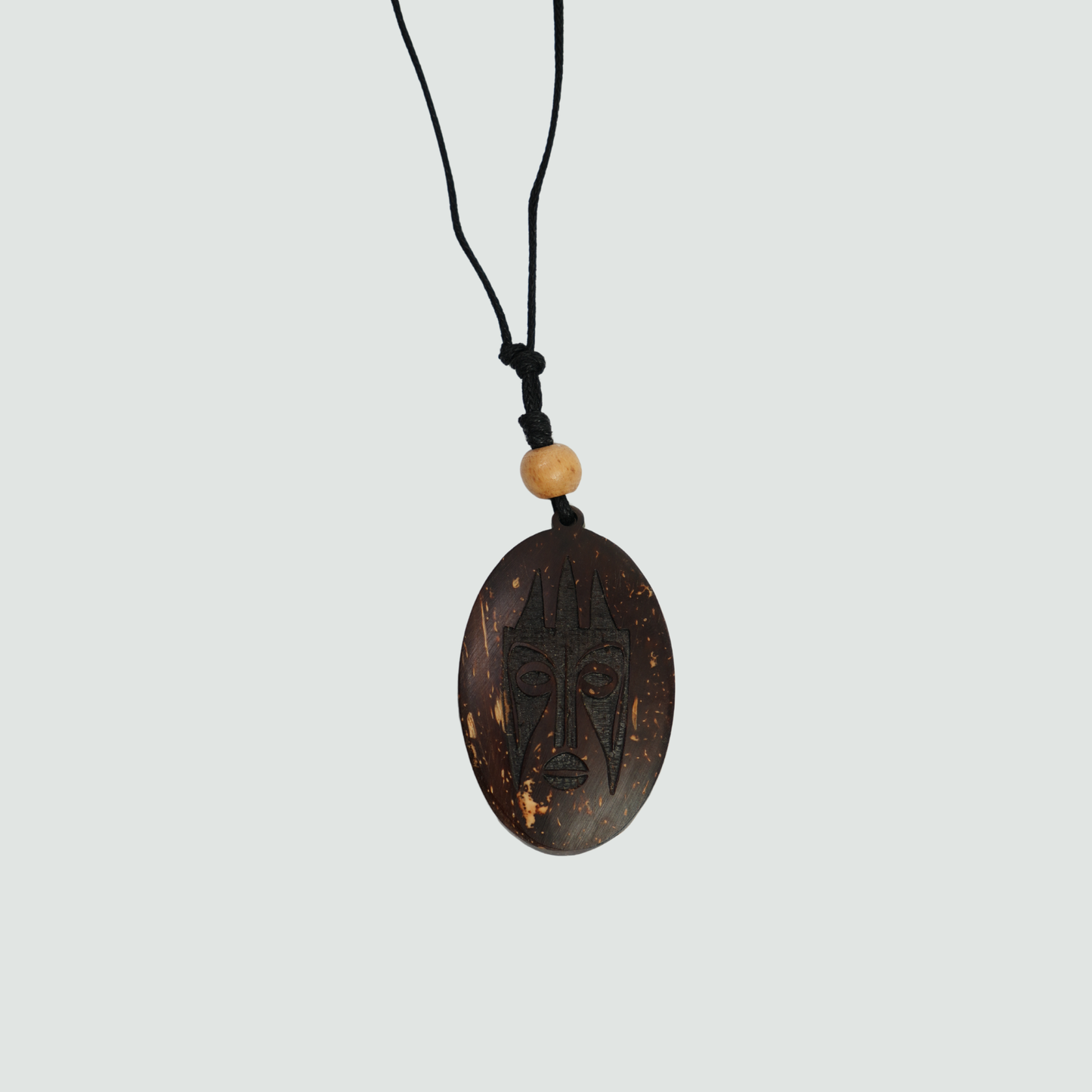 Trible Face Oval - Coconut Shell