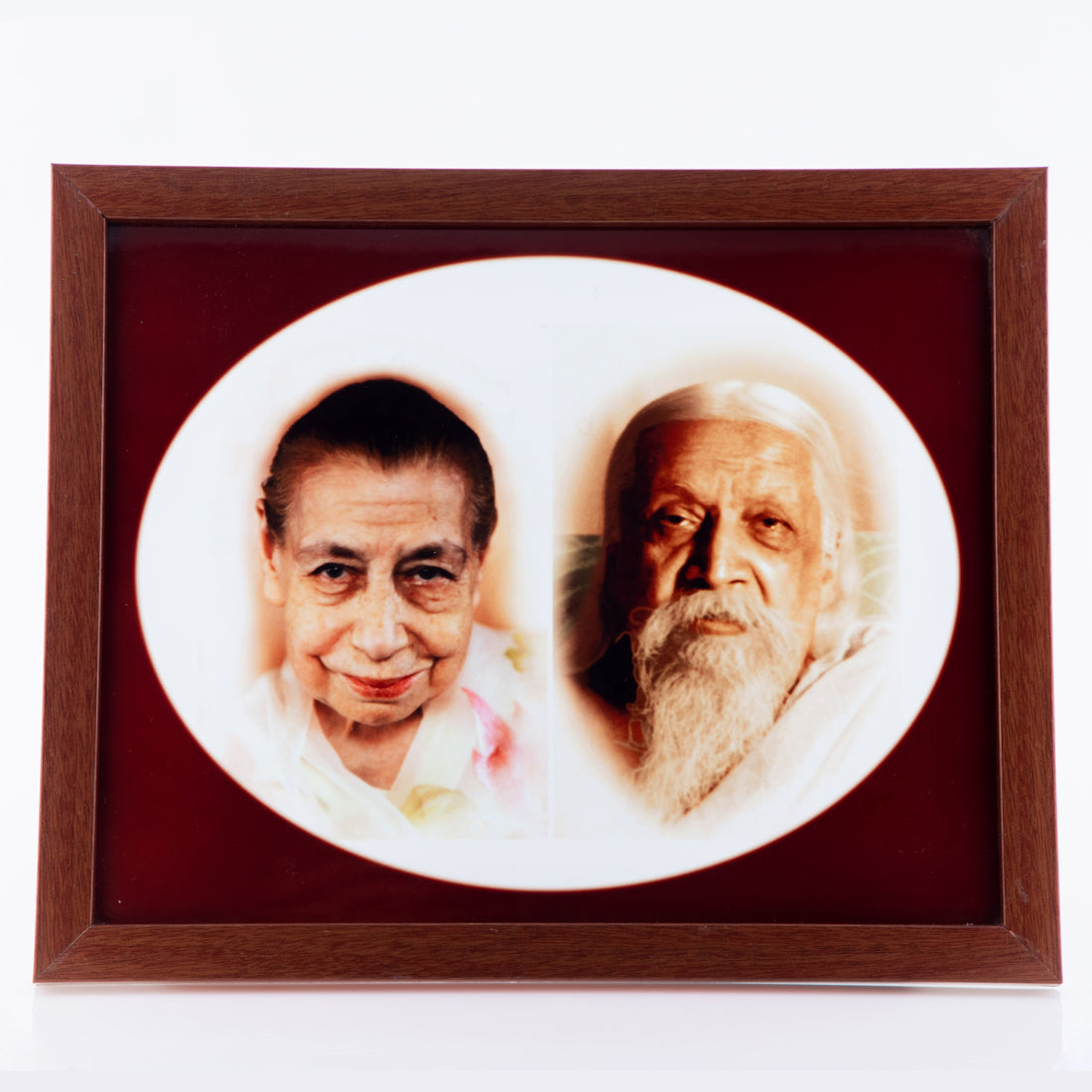 Mother and Sri Aurobindo Photo Frame -  Glass