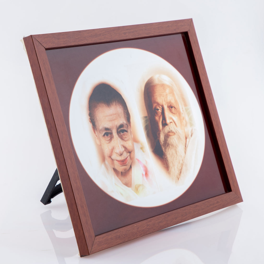 Mother and Sri Aurobindo Photo Frame -  Glass