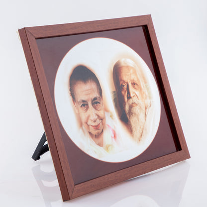 Mother and Sri Aurobindo Photo Frame -  Glass
