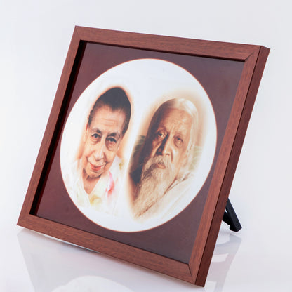 Mother and Sri Aurobindo Photo Frame -  Glass