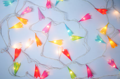 Paper Flower Fairy Lights