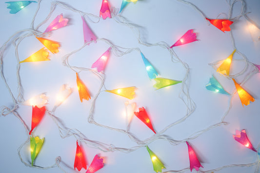Paper Flower Fairy Lights