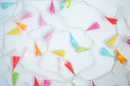 Paper Flower Fairy Lights
