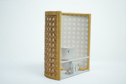 Wall Mounted Cane Lampshades
