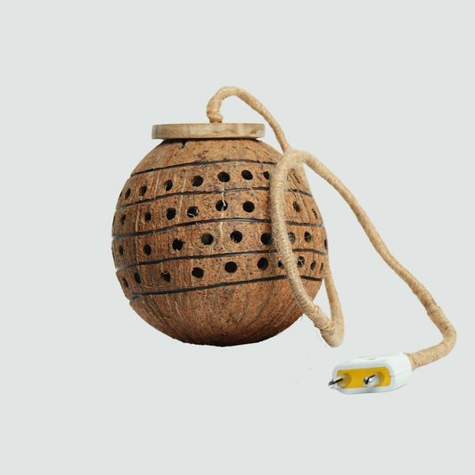 Coconut Shell Hanging Lamp