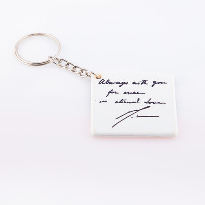 Mother and Aurobindo spiritual Keychains - plastic